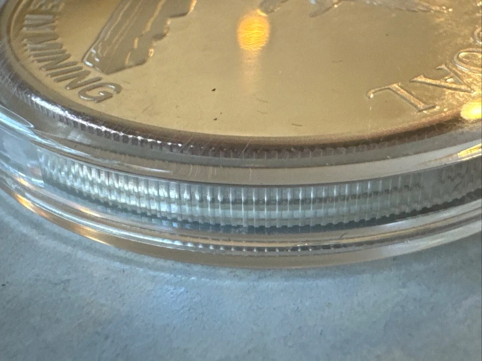 Decker Coal Mine Excel in Mining. 25 Th Anniversary (2) Troy Oz Round 1997 - Image 3 of 4