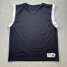 AND 1 VINTAGE Y2K BASKETBALL SLEEVELESS TANK TOP JERSEY EMBROIDERED Mens L Navy