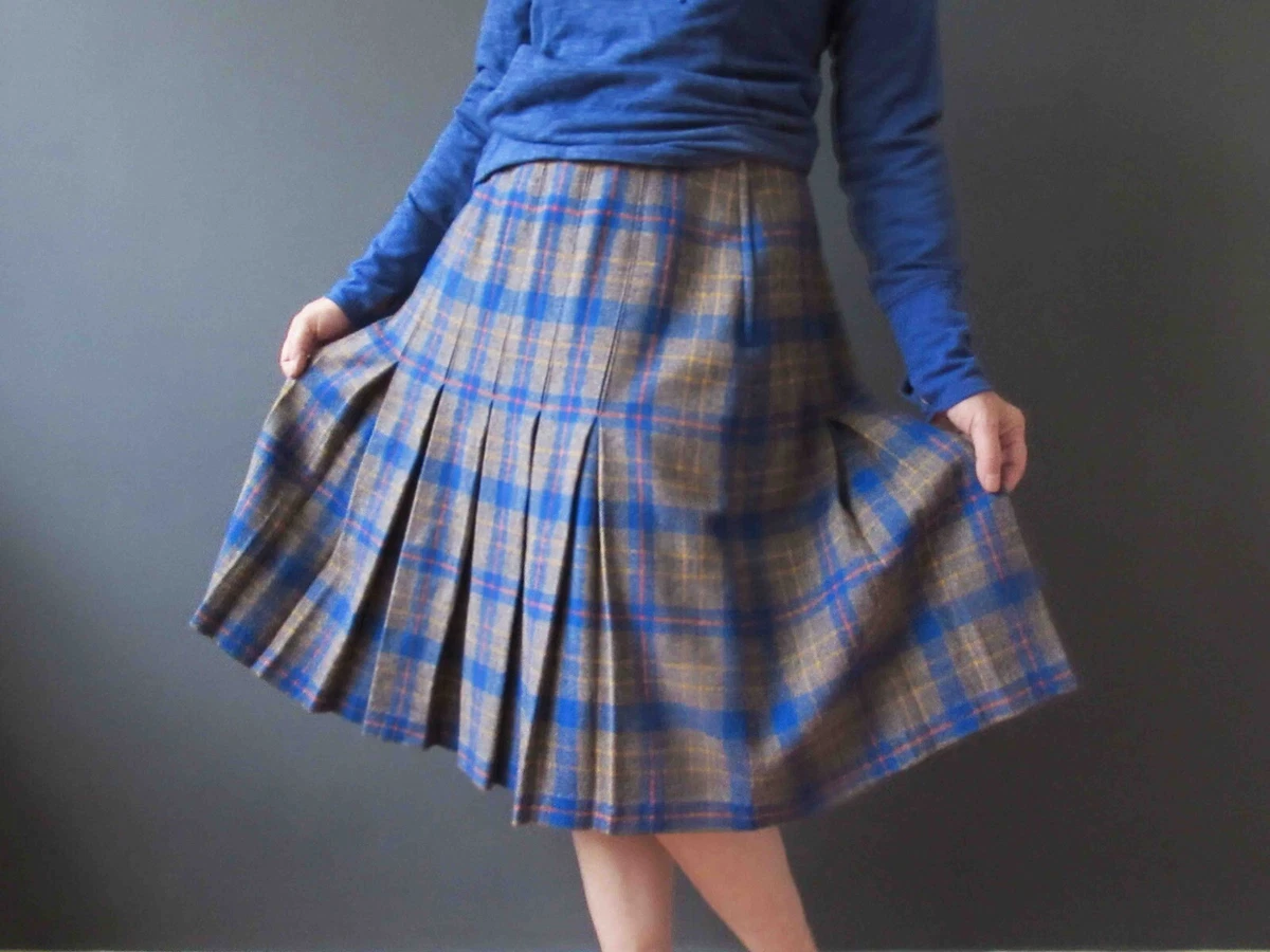 Mid length pleated skirts 80's cheap