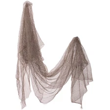 Luau Authentic Looking Fish Net Approx. 36 sq. ft. Hanging Decoration, Tan