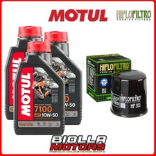 KIT TAGLIANDO KAWASAKI KLE650 Versys LT ABS 2016 FILTRO OLIO MOTUL 7100 10W50 3x