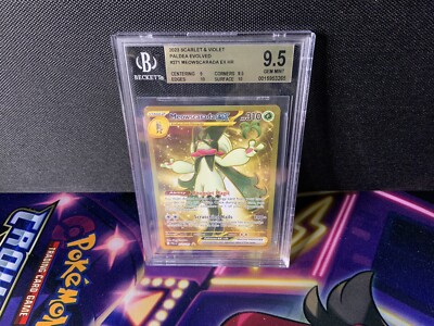 BGS 9.5 MEOWSCARADA EX 271/193 PALDEA EVOLVED POKEMON HYPER GOLD