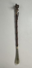 Vintage Italian Shoe Horn 21  Long Carved Head