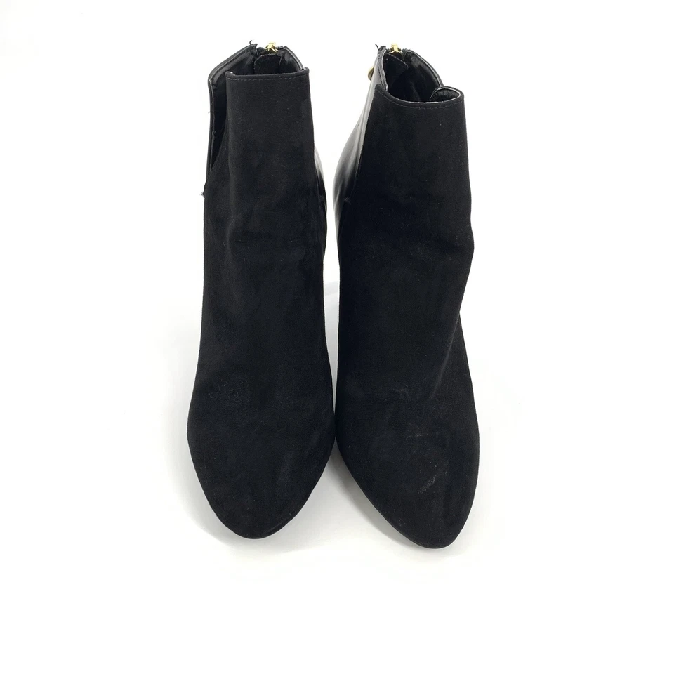 Botines de tacón alto Zara Trafaluc 40 EUR 9,5 EE. UU. para mujer gamuza negra lisa Foto 2 de 4