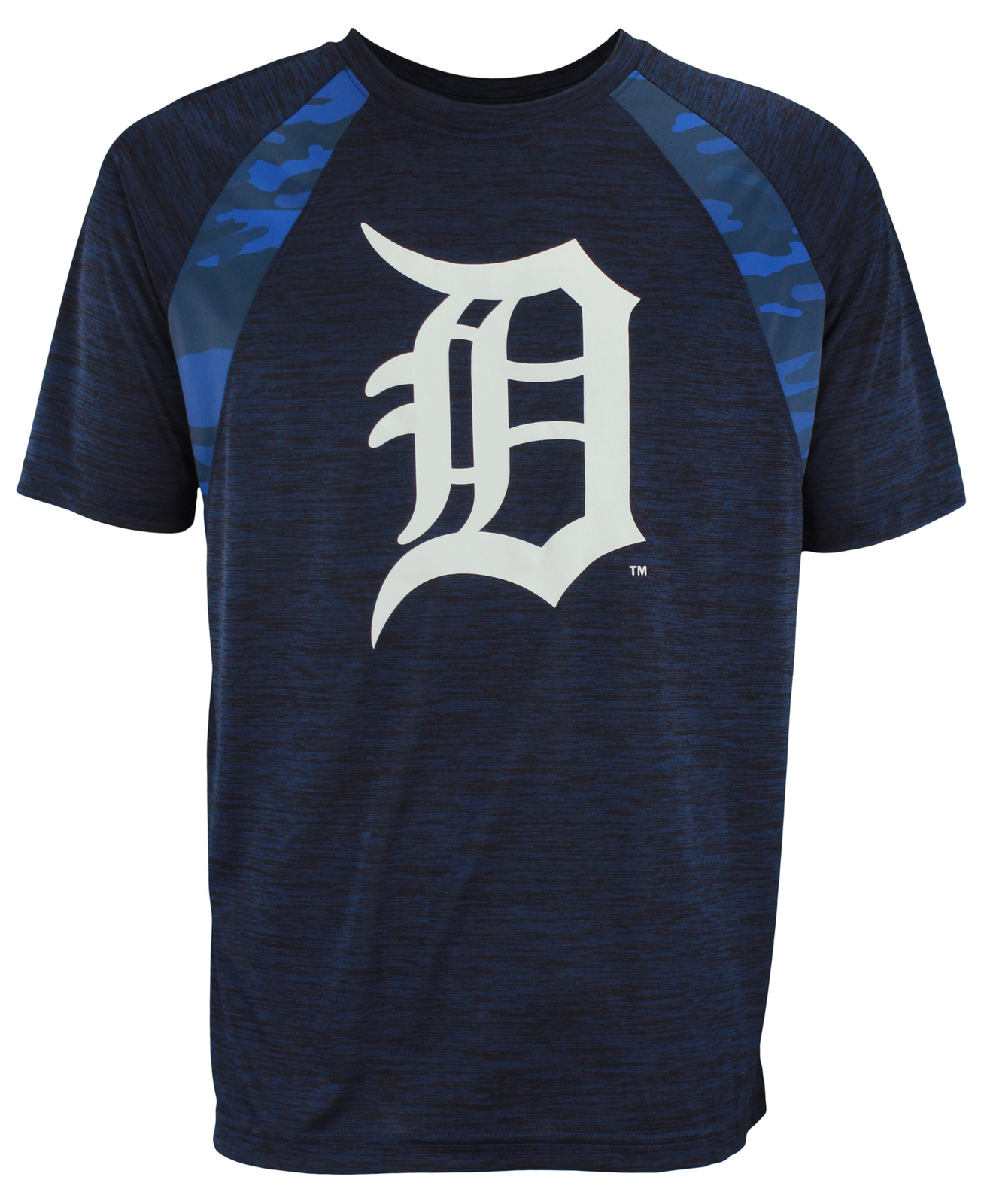 Бейсбольная мужская футболка MLB Detroit Tigers с камуфляжем в тон Space Dye