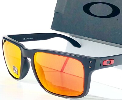 NEW Oakley HOLBROOK XL Matte Black Ducati Red PRIZM Ruby lens