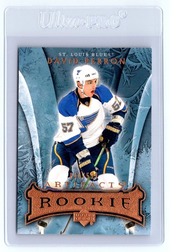 2007-08 UD ARTIFACTS ROOKIE #237 DAVID PERRON /599 ST LOUIS BLUES