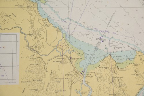 1979 Hydrographic Navy Chart Map Poster "RUSSELL ISLAND to LOW ISLETS" 110x73cm - Picture 15 of 24