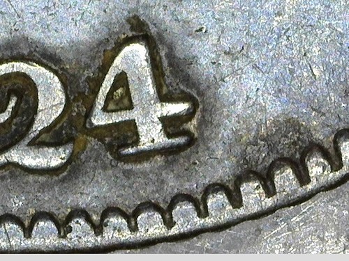 1824/2 Bust Quarter - VF Details, Graffiti "X" Obv (#58626-L) - Picture 9 of 9