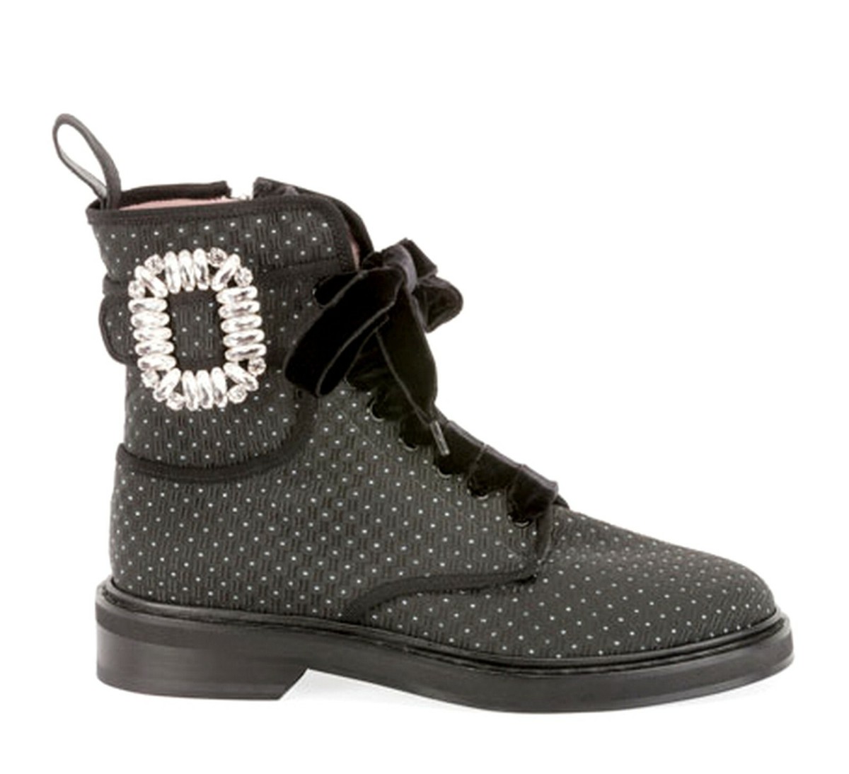 NEW Roger Vivier Viv Rangers Strass Bootie w Crystal Buckle, MSRP