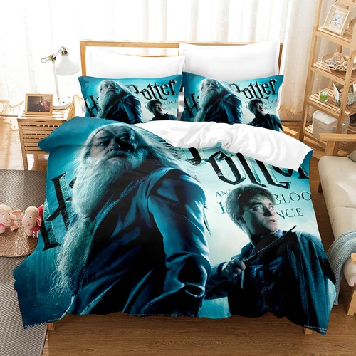 UK Harry Potter Bedding Set 2/3 PCS Quilt Duvet Cover Dorm Single Double King // - Picture 3 of 49