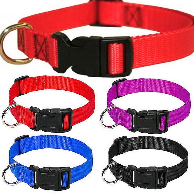 Nylon Collar Buckle Collar Adjustable Neck Strap for Large Medium Small