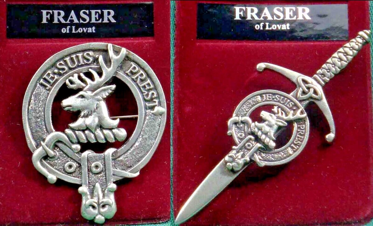 Fraser of Lovat Scottish Clan Crest Pewter Badge or Kilt Pin UK