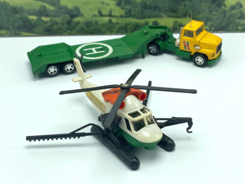 Vintage 1981 MATCHBOX Lesney Superkings K-92 Helicopter Semi TRANSPORTER in box - Picture 4 of 8