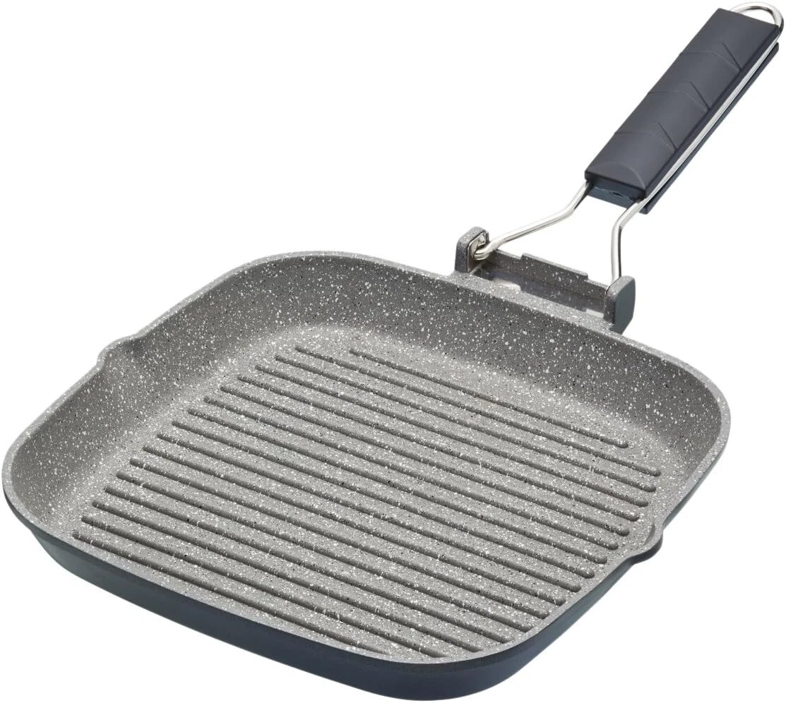 Plancha Sartén con Mango Plegable Antiadherente Inducción-Seguro 24cm Masterclass