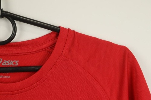 Asics Red Short Sleeve Crew Neck Swiss City Marathon Lucerne Pullover T-Shirt M - Picture 10 of 18