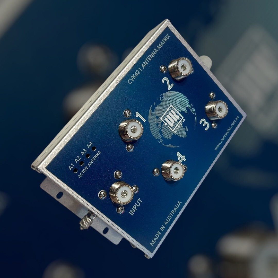 HF ANTENNA SWITCH , 4 POSITIONS, 3 KW PEP / ASSEMBLED / VK5RS / MATRIX ONLY