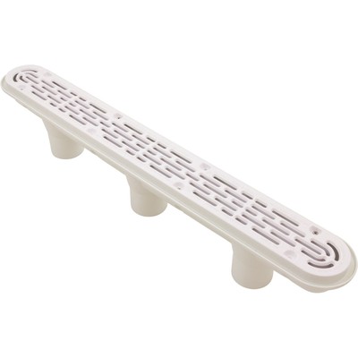32CDFL101 Channel Drain, Aquastar, 32'', Flat Grate, For Concrete, White