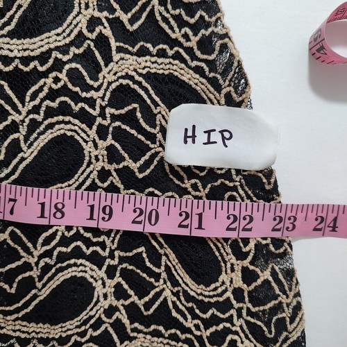 Papillon Gúna Mion Forleagan Lása Dubh Beige Mná Méid Beag - Picture 7 of 12