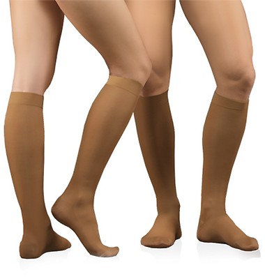 Compression stockings Knee socks Support stockings Cl 1 Toe closed TE0401LUX