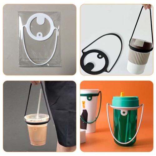 3 Pcs Insulated Cup Sleeves Milk Tea Handle Reusable Travel Coffee Mug - Bild 7 von 12