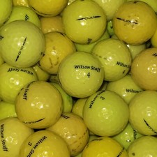 24 Yellow Wilson Staff Duo Used Golf Balls 3A Value Grade AAA