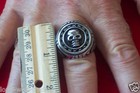 "Large" Stainless Steel Skull Ring -Men's -SR4012-J Size 9-16