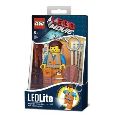 New The Lego Movie Emmet Figure LED LITE Keychain
