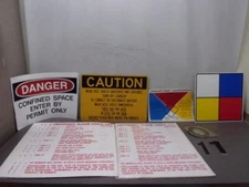 Approx. 48 'Emergency Alarm Codes List' & Other Signs
