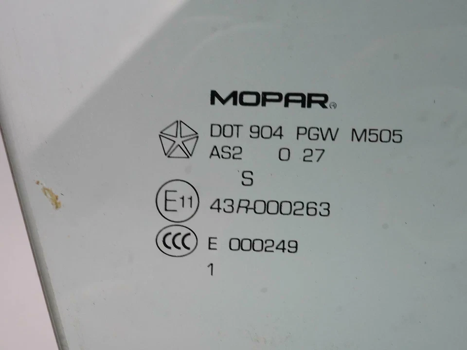 2008 - 2010 Dodge Avenger Chrysler Sebring Window Glass Door Front Right Rh Foto 3 de 4