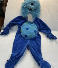 Koala Kids One-Eyed Blue Cyclops One Piece Monster Costume Sz 12 Months