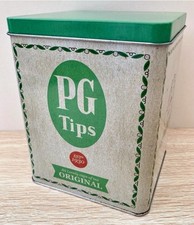 PG Tips Tin Tea Caddy Kitchen Storage Empty Tin Rare Type