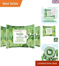 Biodegradable Cleansing Wipes - Ultimate Makeup Remover for Sensitive Skin