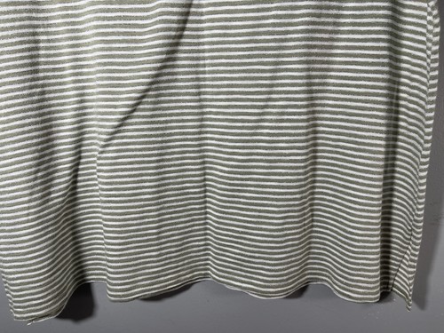 Chico's The Ultimate Tee ~ Short Sleeveless Top- Plus Size 4- Green White Stripe - Picture 6 of 9