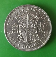 1947 George VI Half Crown Coin #3831