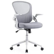 OLIXIS Office Chair - Ergonomic Flip-up Arm Home Office Computer Swivel Desk ...