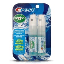Crest Breath Mist with Scope – Long-Lasting Peppermint, 2 x 7 mL