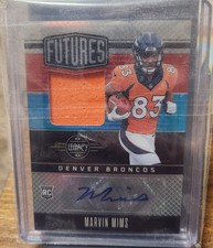 2023 Panini Legacy - Futures Patch Autographs Marvin Mims #FAPS-19 Silver /249 