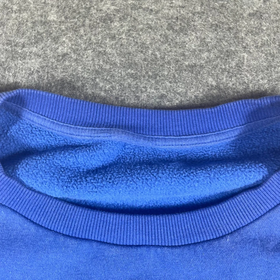 VTG Adidas Sweatshirt Mens XL Blue Striped Crewneck Pullover Embroidered Retro - Image 2 of 4