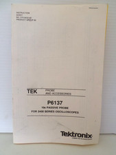 Tektronix TP6137 Probe and Accessories Instructions