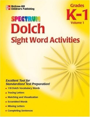 Spectrum Dolch Sight Word Activities, Volume 1