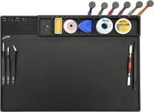 HengTianMei-202 Black Magnetic Repair Work Mat Heat 17*12inch, 