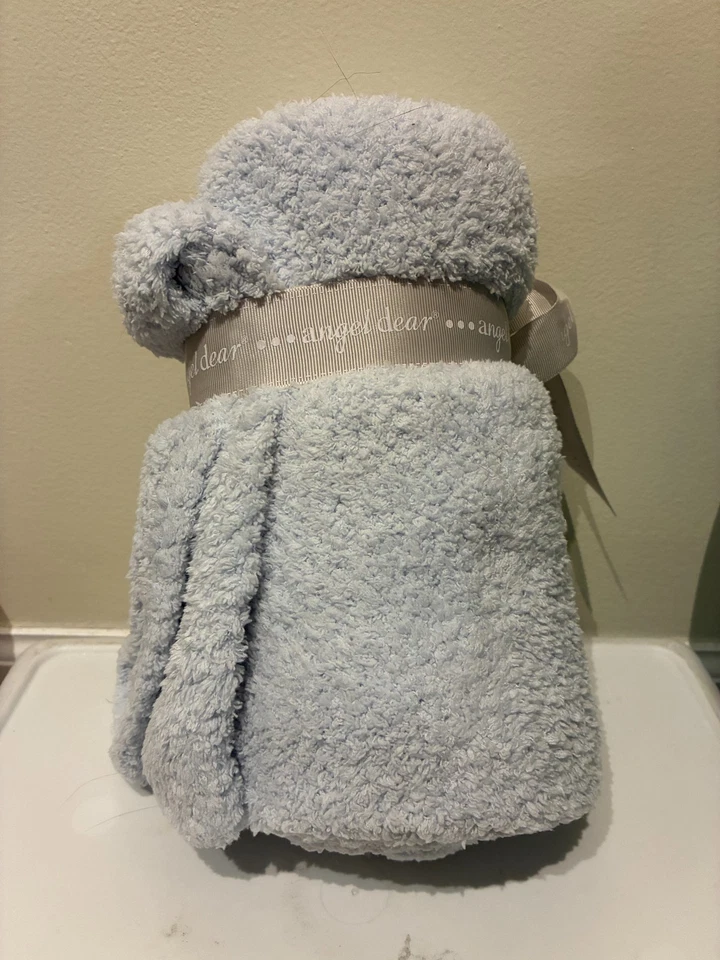 NUEVA Manta de Bebé Angel Dear Baby Boy Azul Claro Difusa Foto 2 de 3