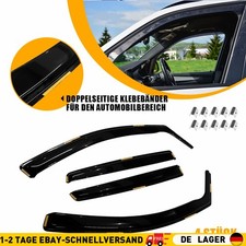 Windabweiser Regenabweiser Windschutz Schwarz für Volkswagen VW Polo 2009-2016