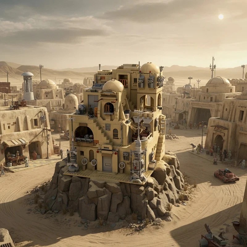 🏠 1971PCS Planet Tavern – MOC Street View Building Blocks Set - Image 3 of 4