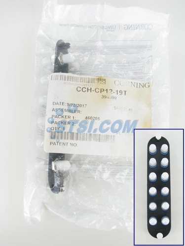 Corning CCH-CP12-19T Patch Panel, 12 ST Simplex OS2 Singlemode Adapters ~STSI