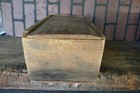 antique primitive original smoke paint slide top candle box early 19th c 8x14x6 — photo 5