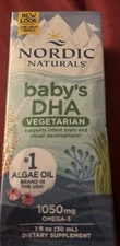 Nordic Naturals Baby's DHA Vegetarian - Omega-3 DHA For Baby's Development, 1 oz