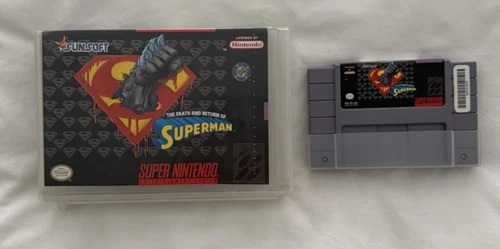 New ListingThe Death and Return of Superman (Super Nintendo Entertainment System 1994) SNES