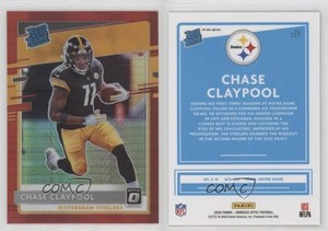 2020 Panini Donruss Optic Rated Rookies Red Hyper Prizm Chase Claypool Rookie RC